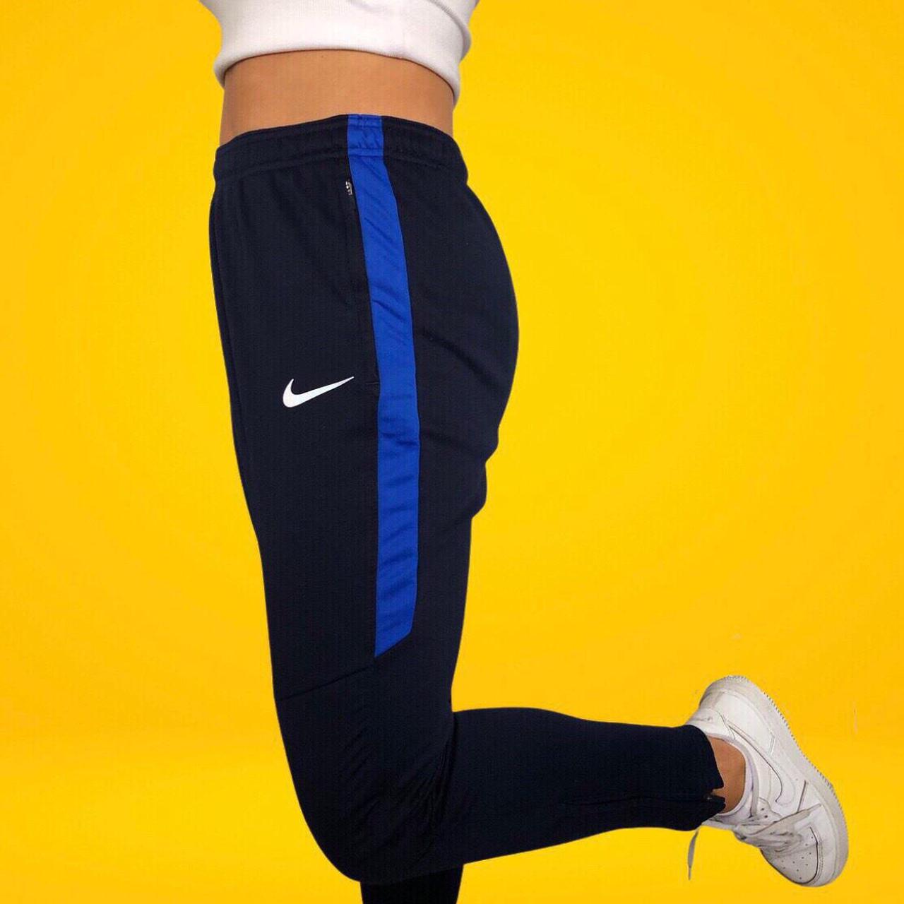 Nike tracksuit bottoms Vintage navy blue Nike... - Depop