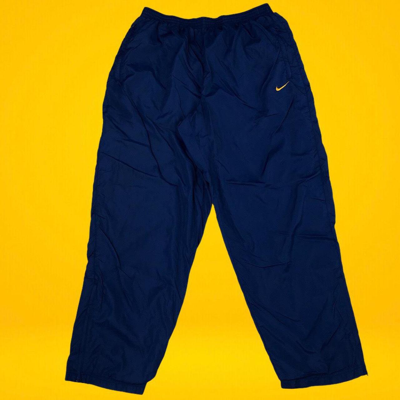 Vintage Nike tracksuit bottoms Vintage 90s navy... Depop