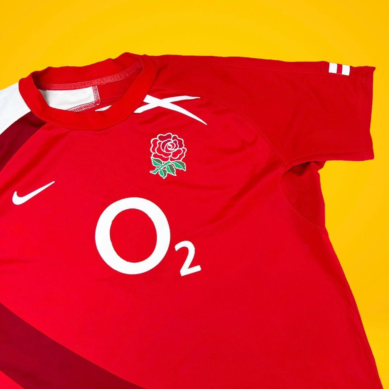 England rugby shirt Vintage England Nike away red... Depop