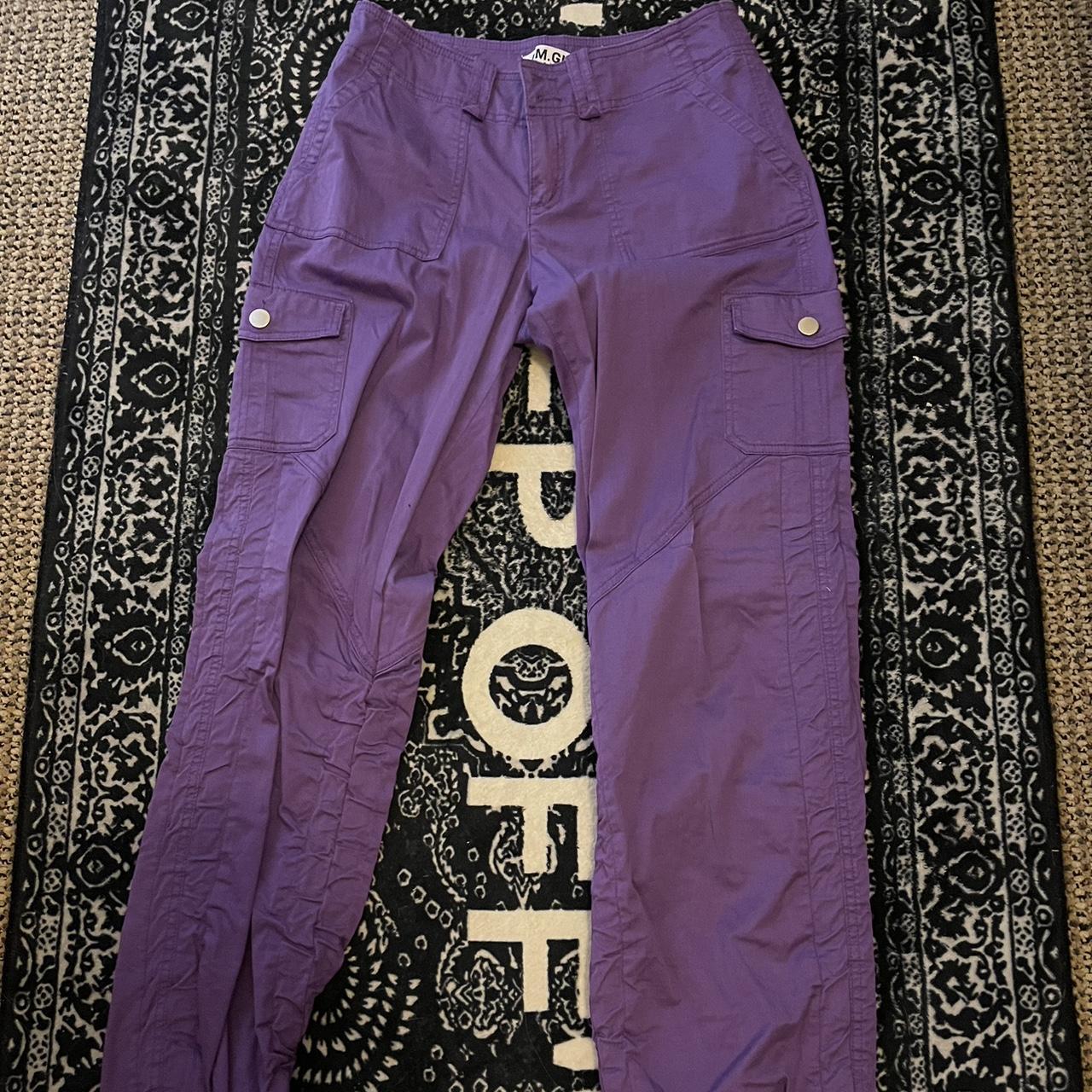 IAMGIA purple cargo pants. low rise. size S. good - Depop