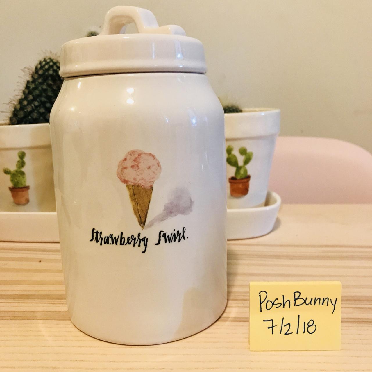 Rae Dunn Strawberry hotsell Swirl Canister