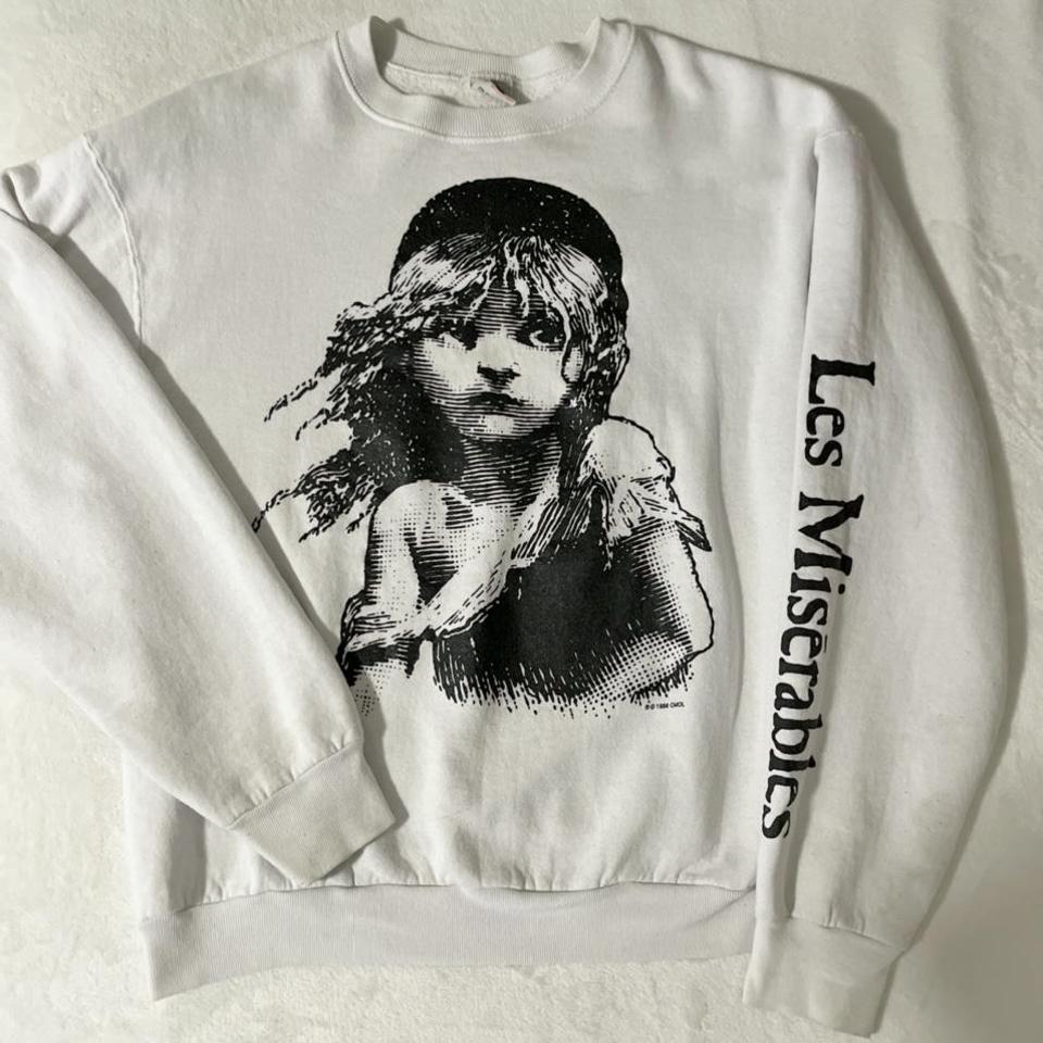 vintage Les Miserables crewneck sweatshirt in basic... - Depop
