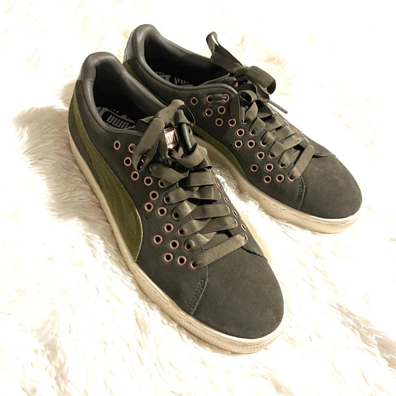 Puma Suede XI Lace VR Trainers Sneakers Olive