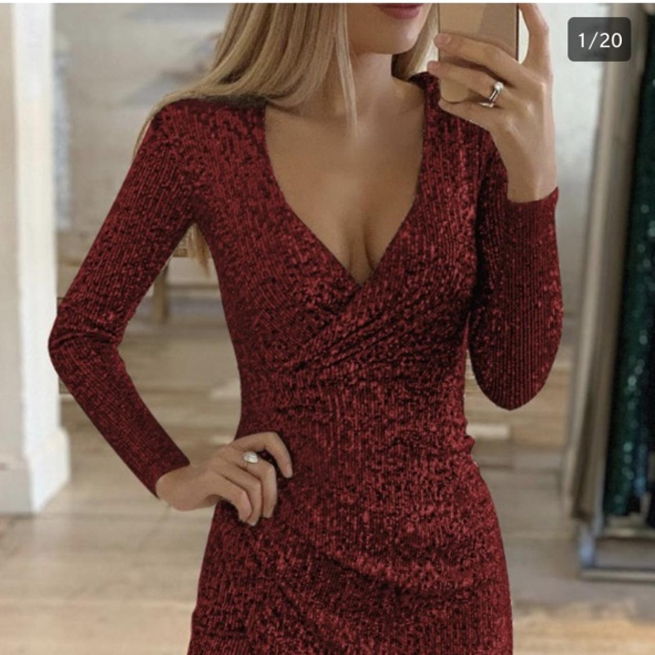 Chic me clearance red dress