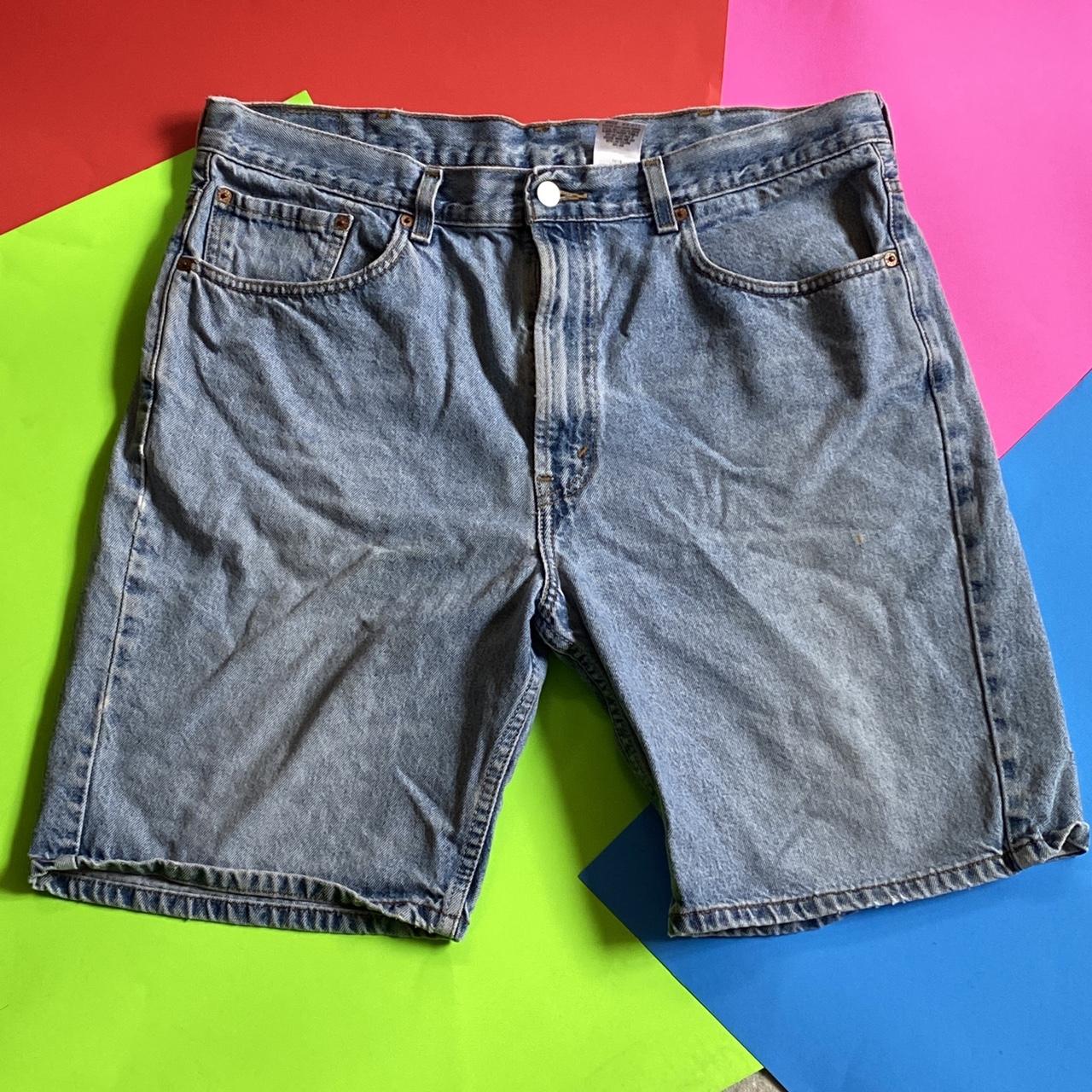 Size 38 jorts. Worn and tattered but that means... Depop