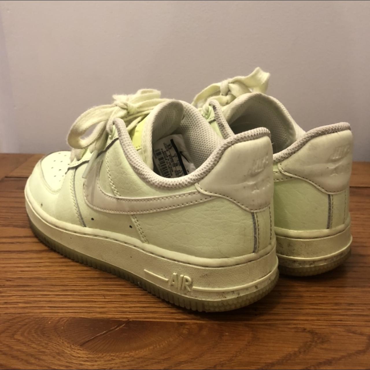 Nike Air Force 1 sneaker Beautiful neon green, - Depop