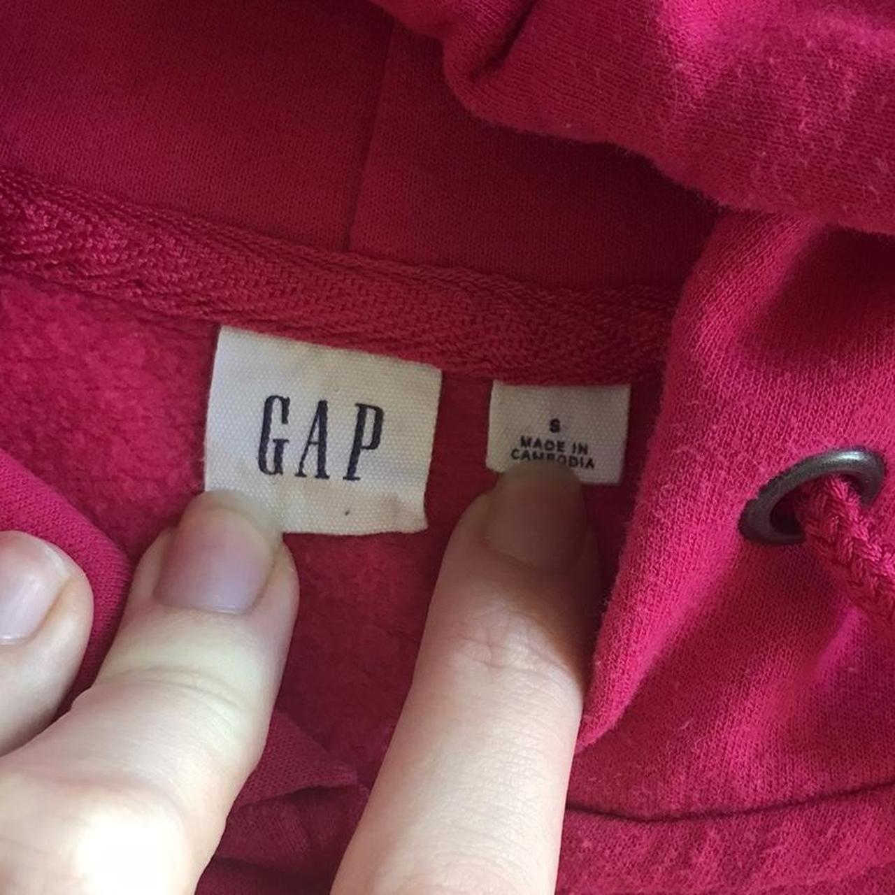 Y2K pink GAP zip up hoodie - Hot pink hoody with... - Depop