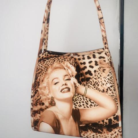 Marilyn Monroe Purse by Marilyn Brand Pop Art Magazine Shoulder Pink  Rhinestones