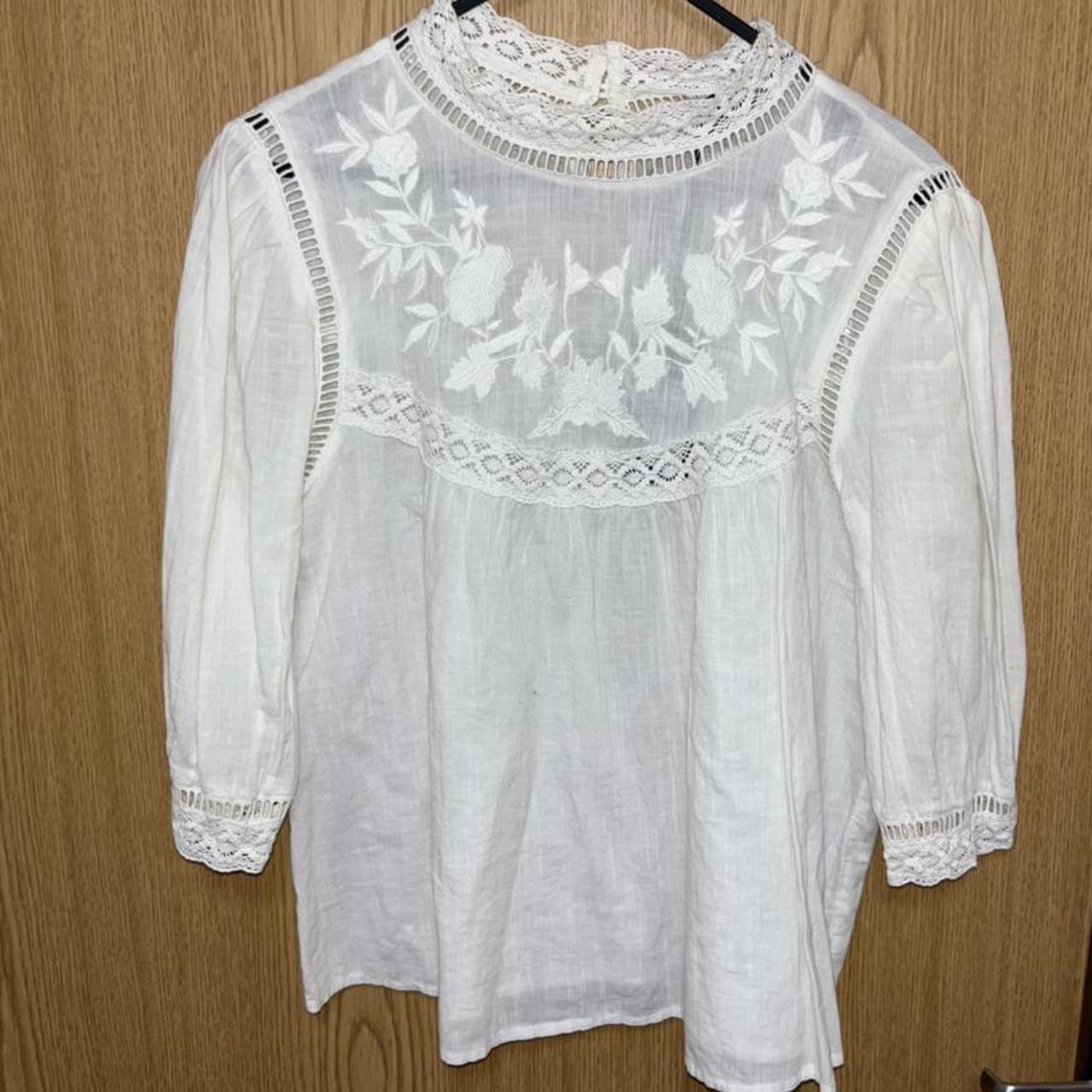 Primark Women's White Blouse | Depop