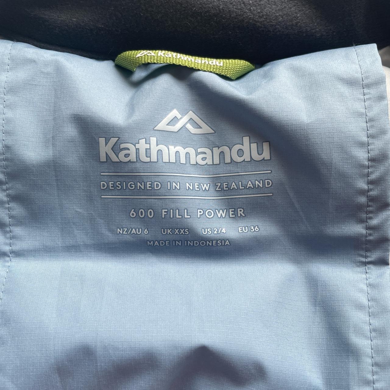 baby blue Kathmandu puffer 600 fill size xxs fits... - Depop