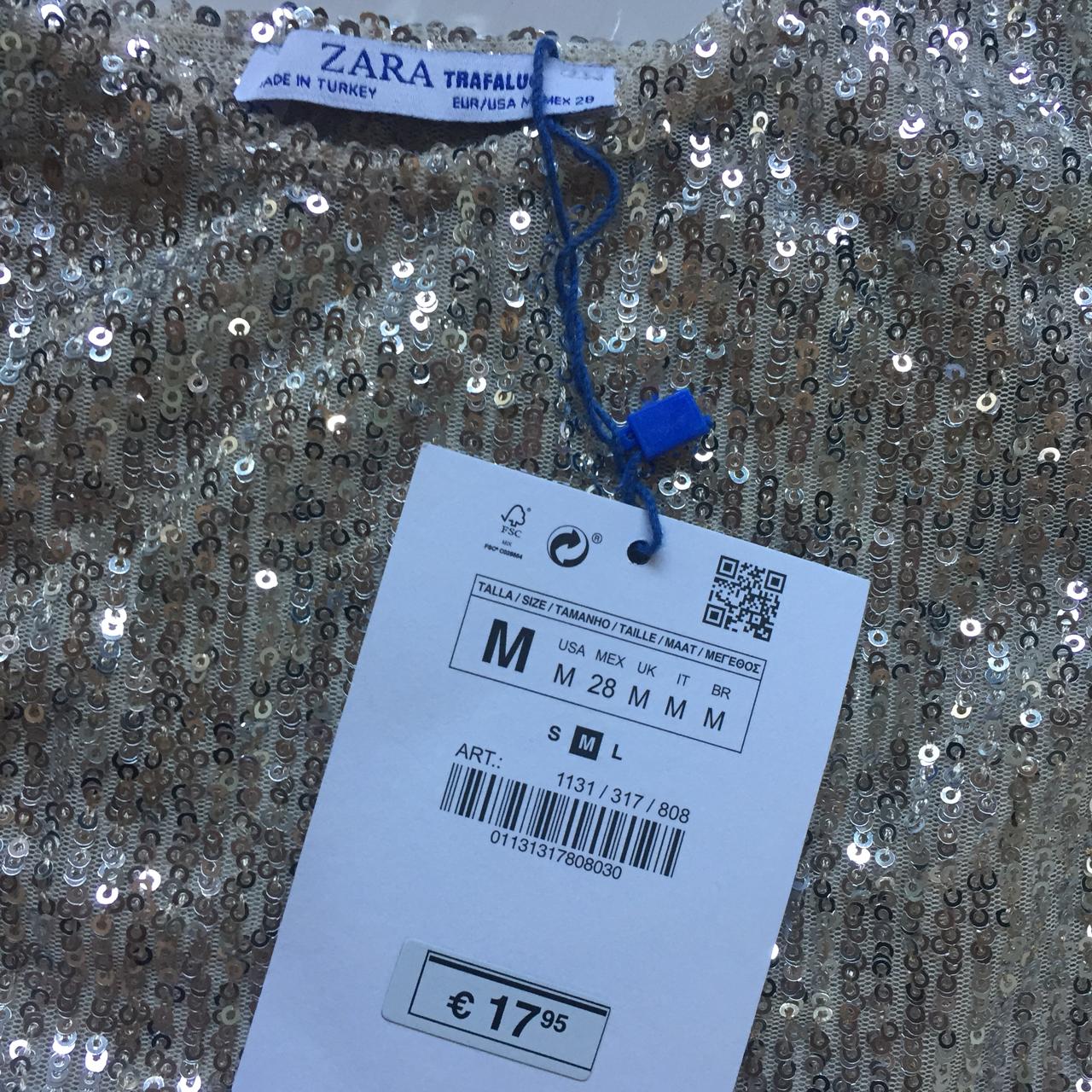 top a paillette zara