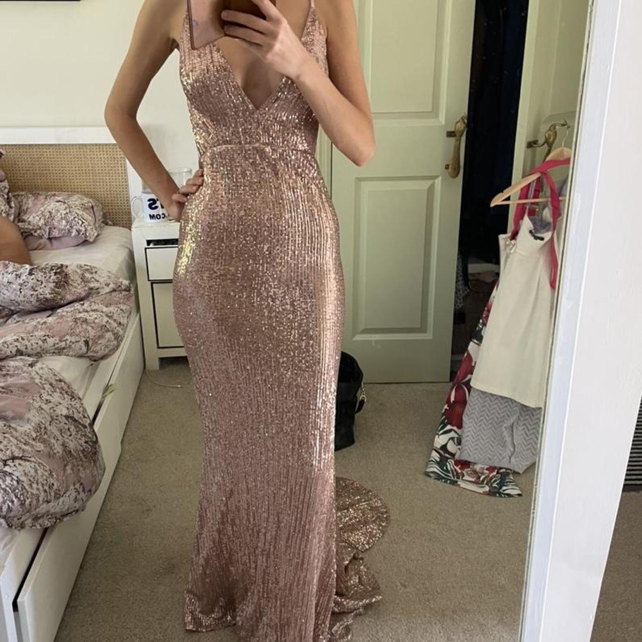 Beautiful Rose Gold Abyss by deals Abby dress