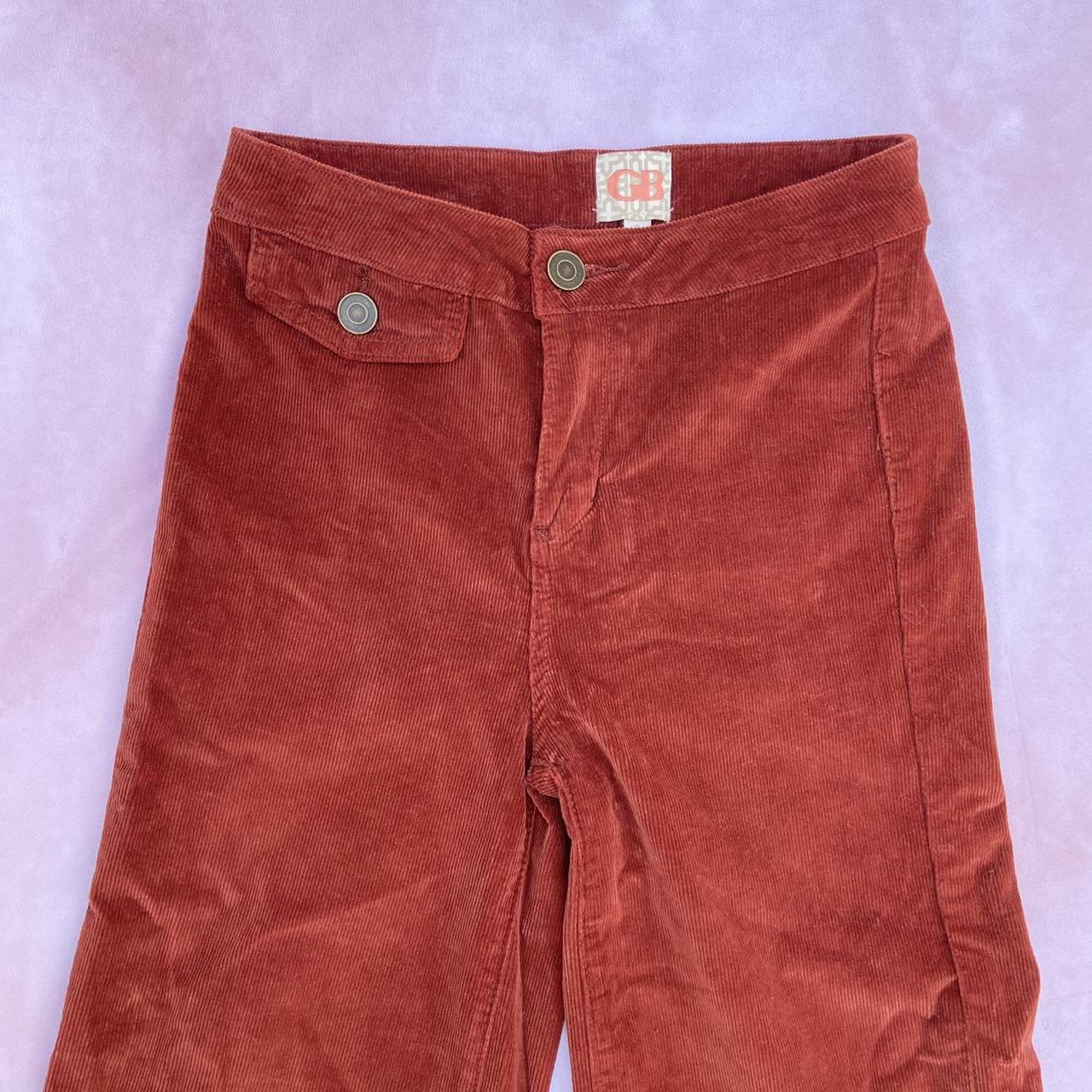 Burnt orange Gianni Bini corduroy culottes Wide... - Depop