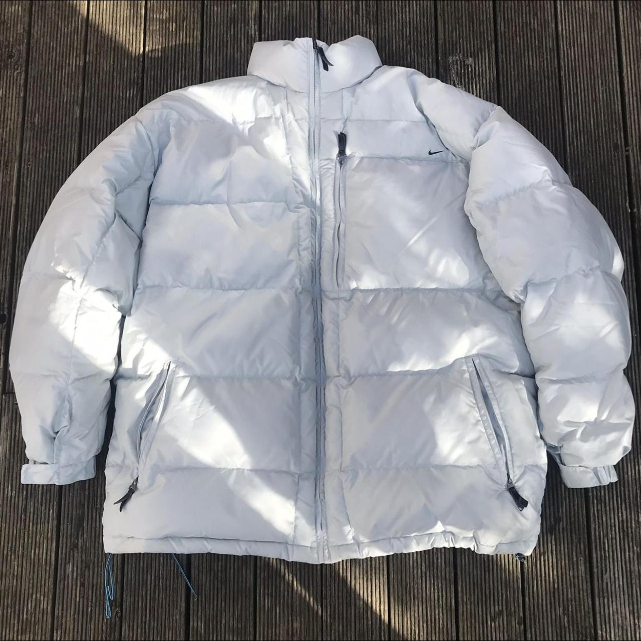 nike cream puffer jacket