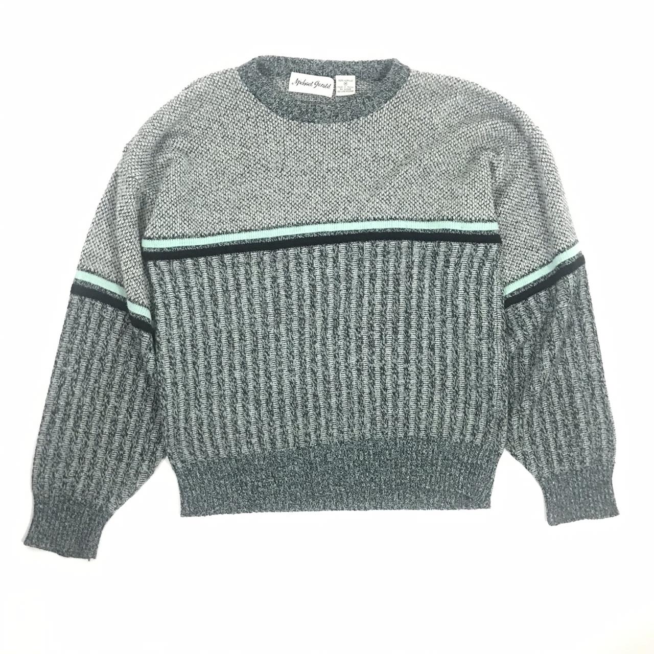 VTG Michael Gerald Acrylic Sweater Crewneck Top... - Depop