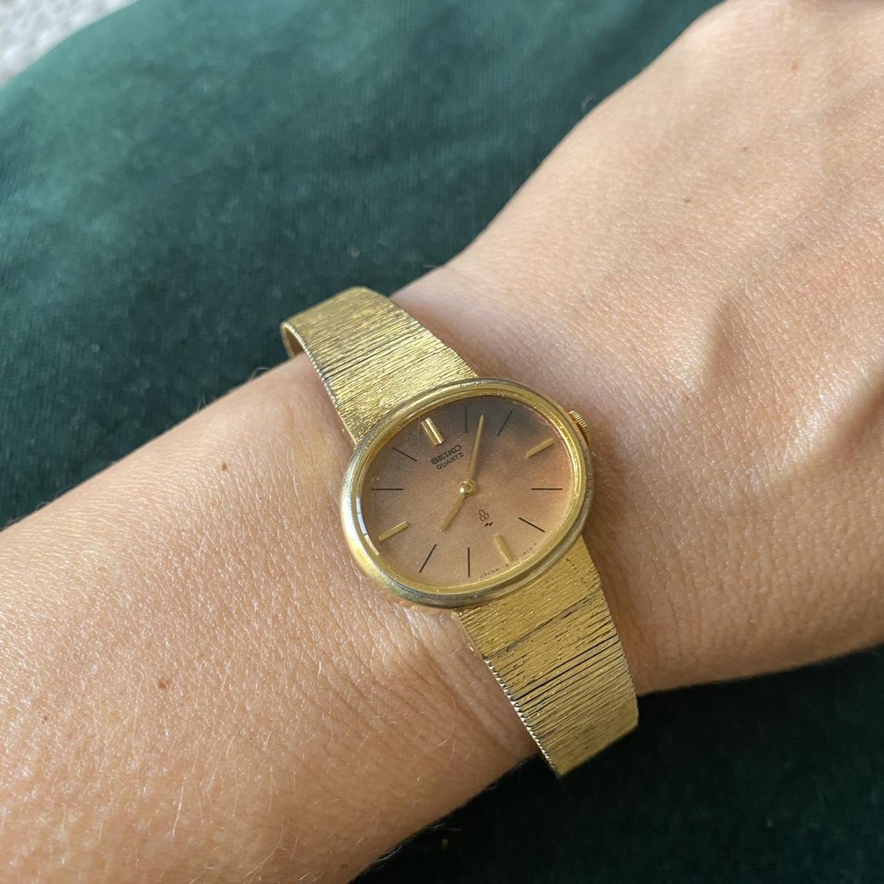 Vintage goldtone Seiko watch. Probably 70s era. Depop