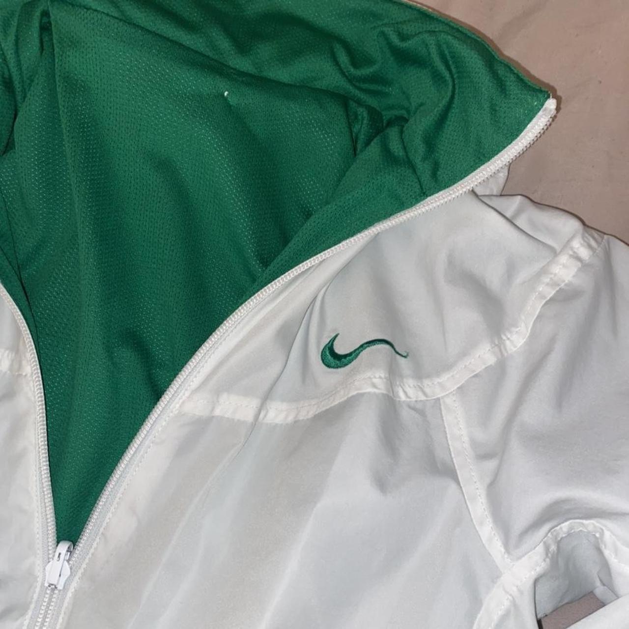 beige nike zip up
