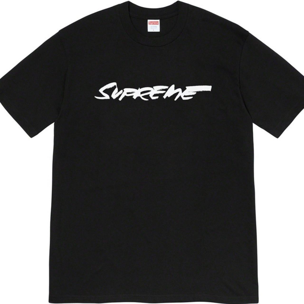 Supreme Men's Black and White T-shirt (2)
