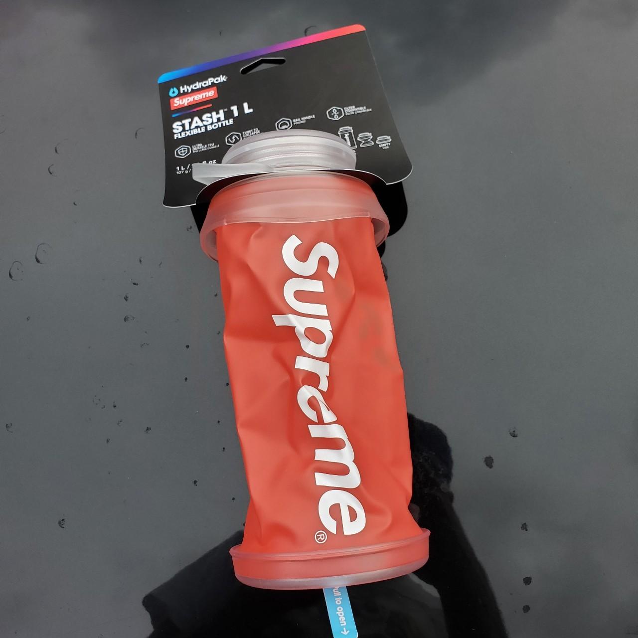 Supreme HydraPak Stash 1.0L Bottle in Red. Deadstock... - Depop