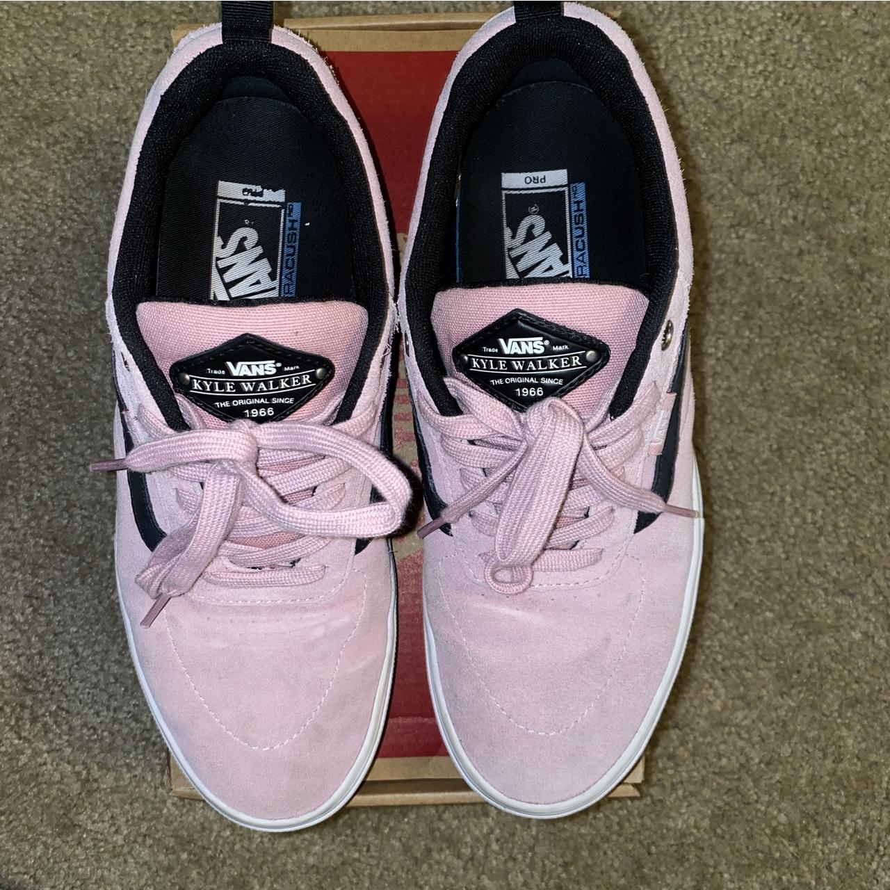 Pink kyle walker vans on sale