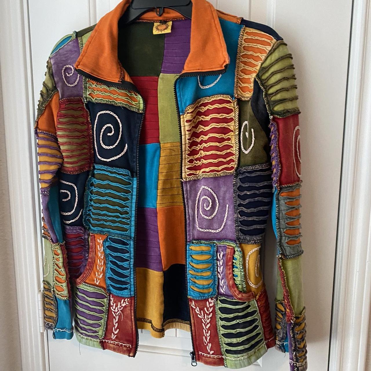 Product Image 1 - Vintage funky patchwork jacket, really
