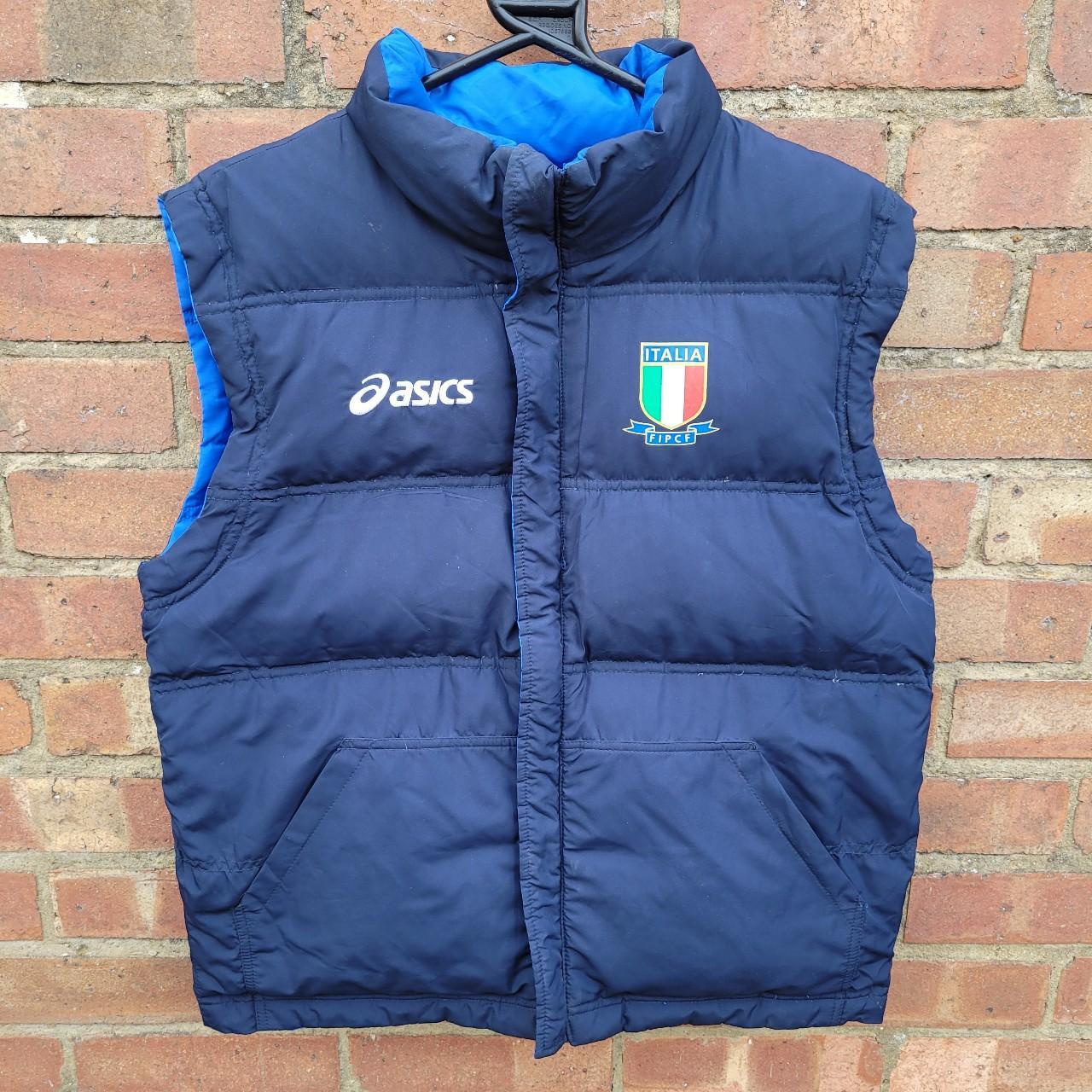 Vintage retro Asics padded puffer gillet body Depop