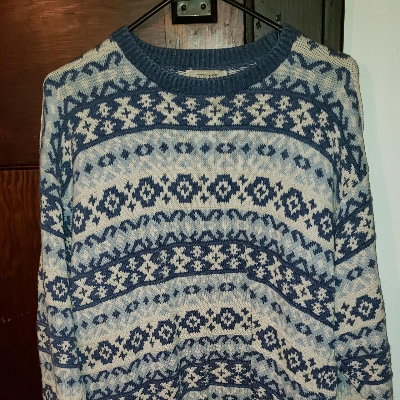 Sears Women's Blue and White Jumper