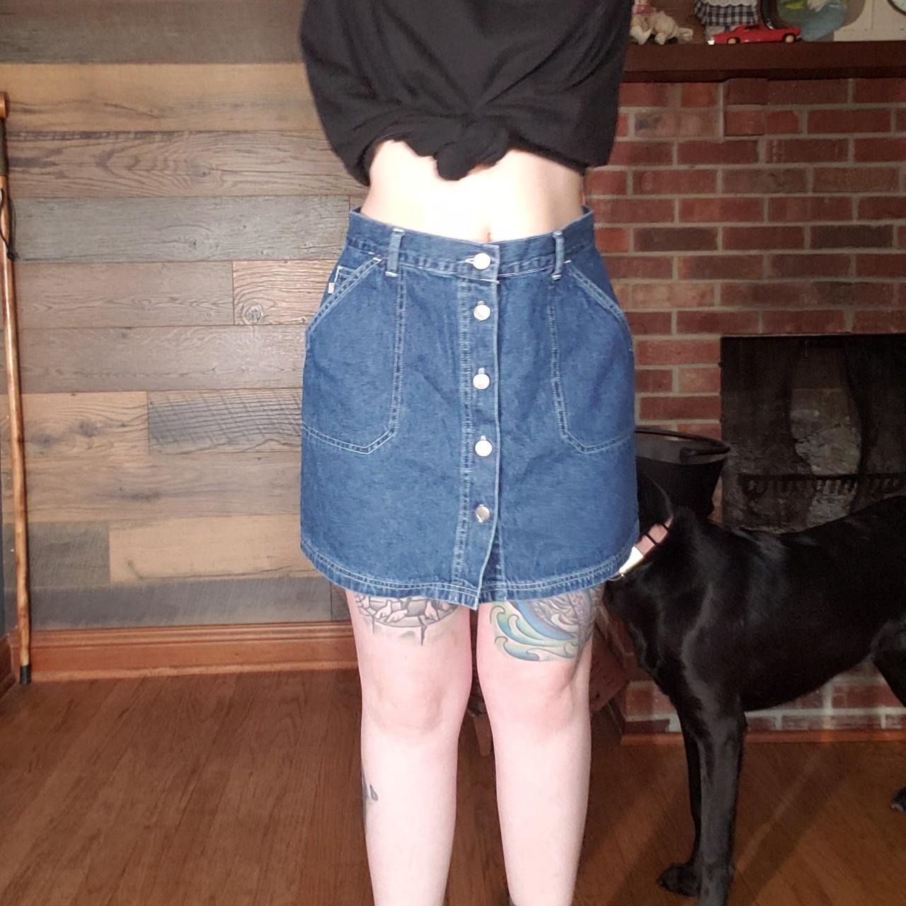 Y2k Quizz New York denim skirt Women's 9/10 Depop