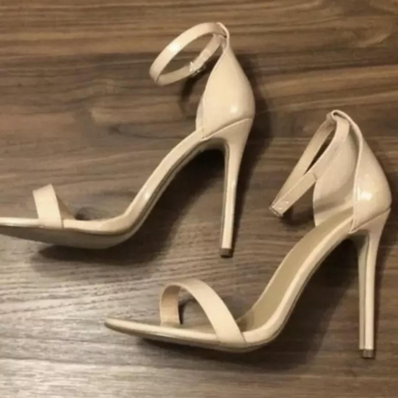 New In Box Misspap Megan McKenna Nude Patent Depop