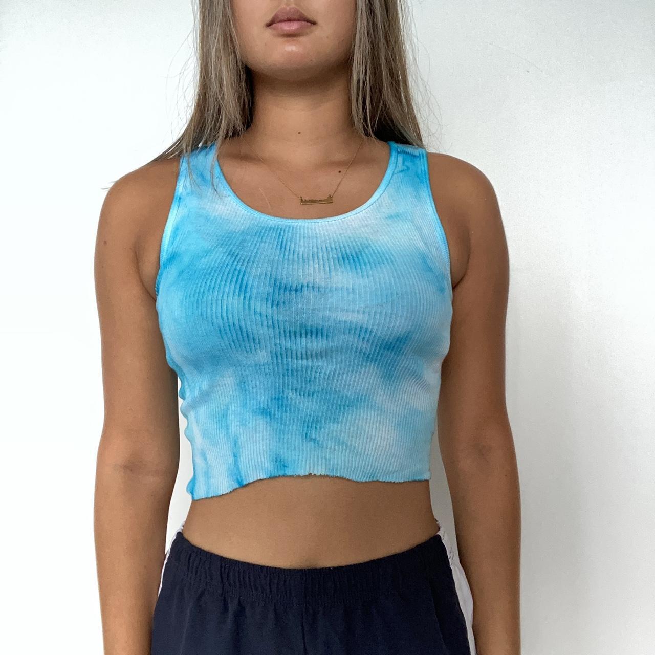 sky blue tie dye
