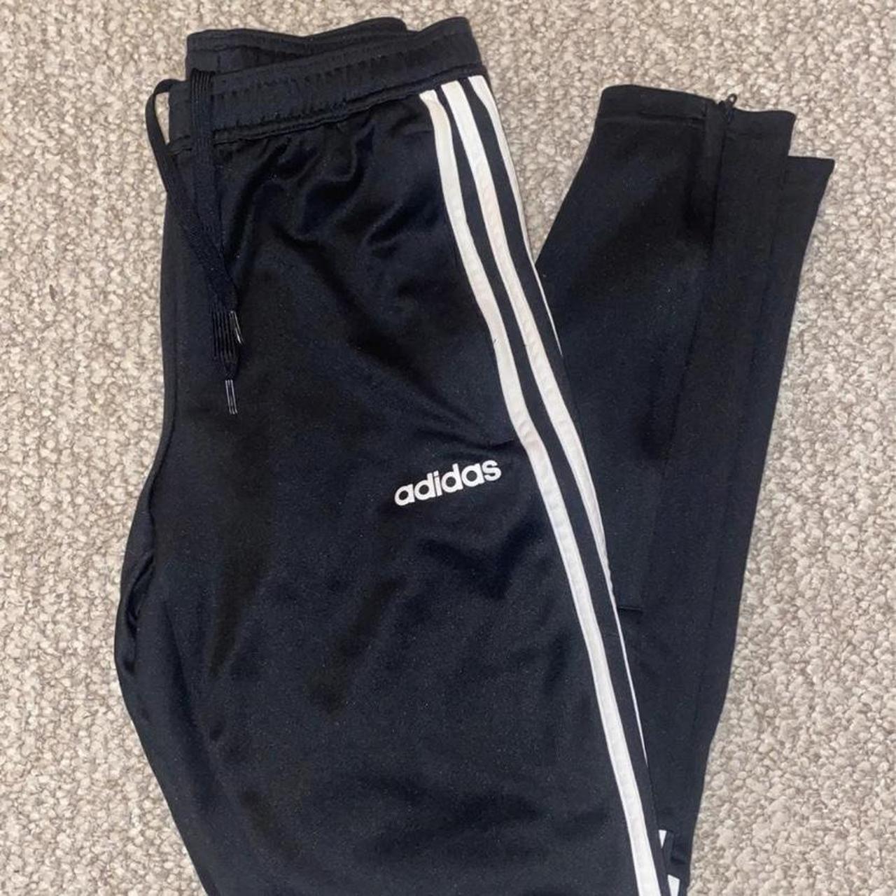 black adidas track pants size us small in great... - Depop