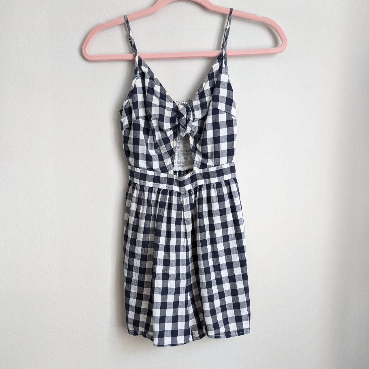 Urban Outfitters Gingham Romper Sz xxs Condition... Depop