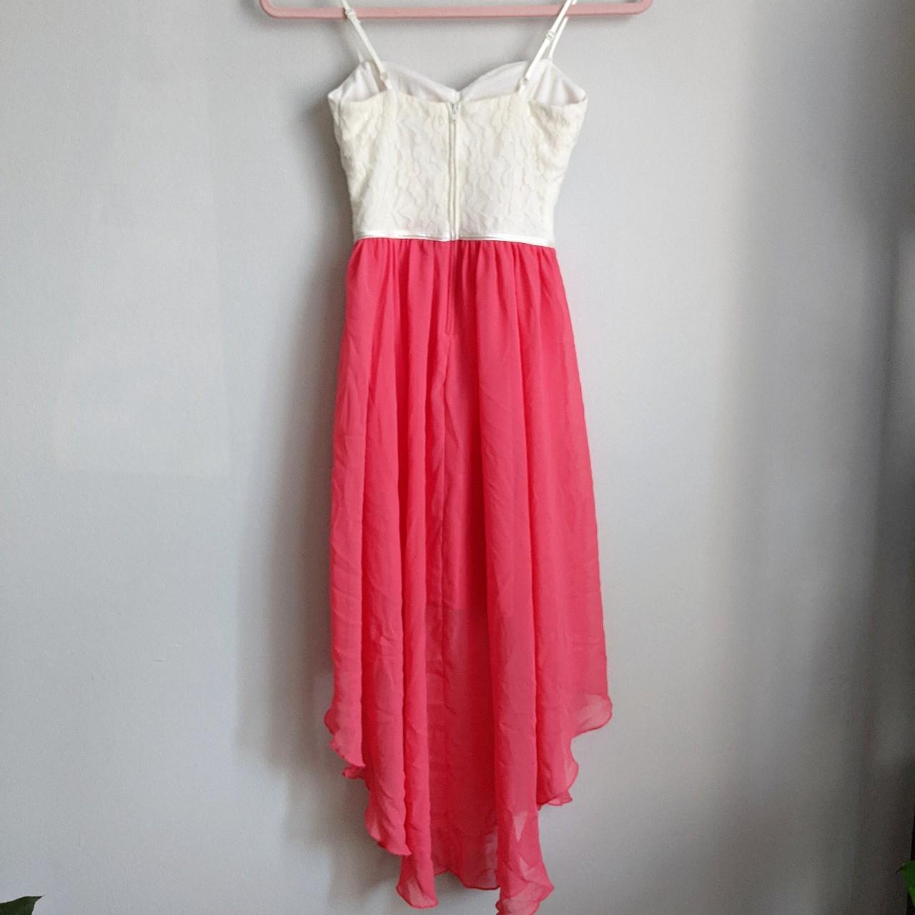 Delia's Women's White and Pink Dress (2)