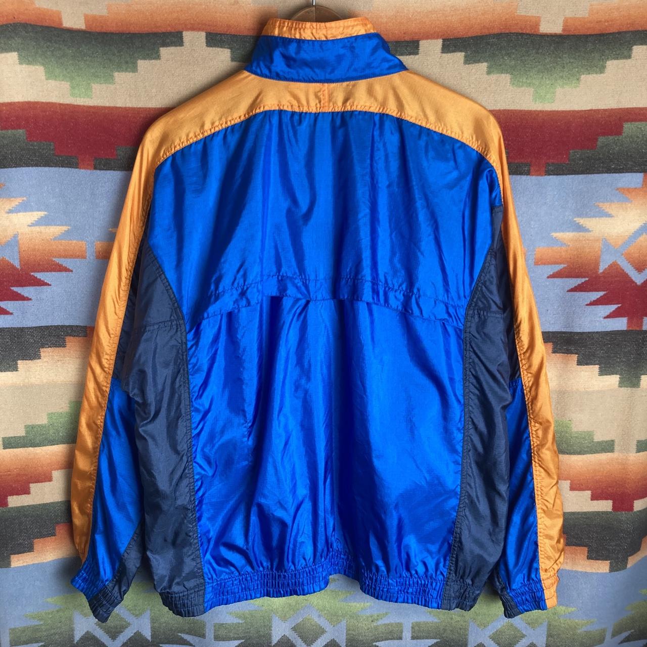 Nike Men's Blue and Orange Jacket | Depop