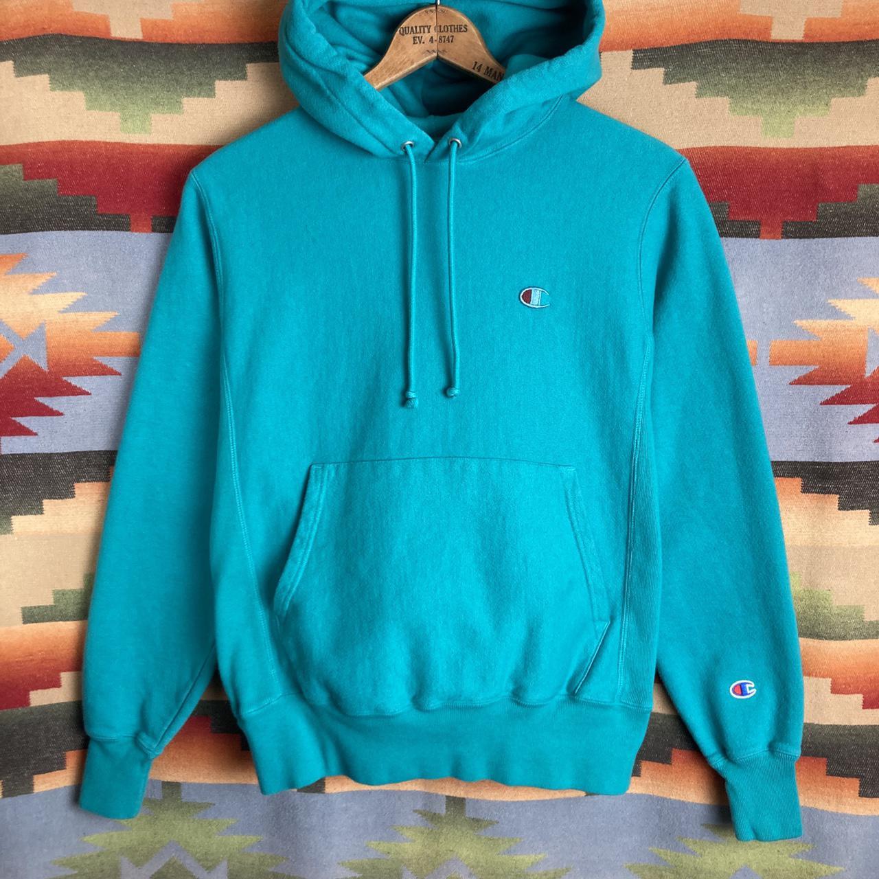 Champion turquoise hoodie best sale