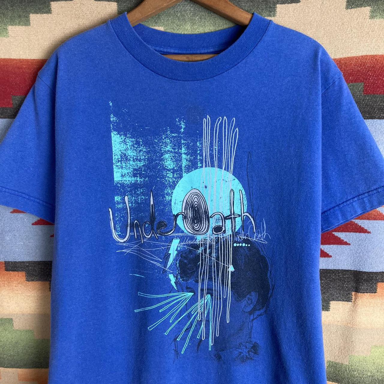 Vintage Underoath Hardcore Metal Band Blue T-shirt |... - Depop