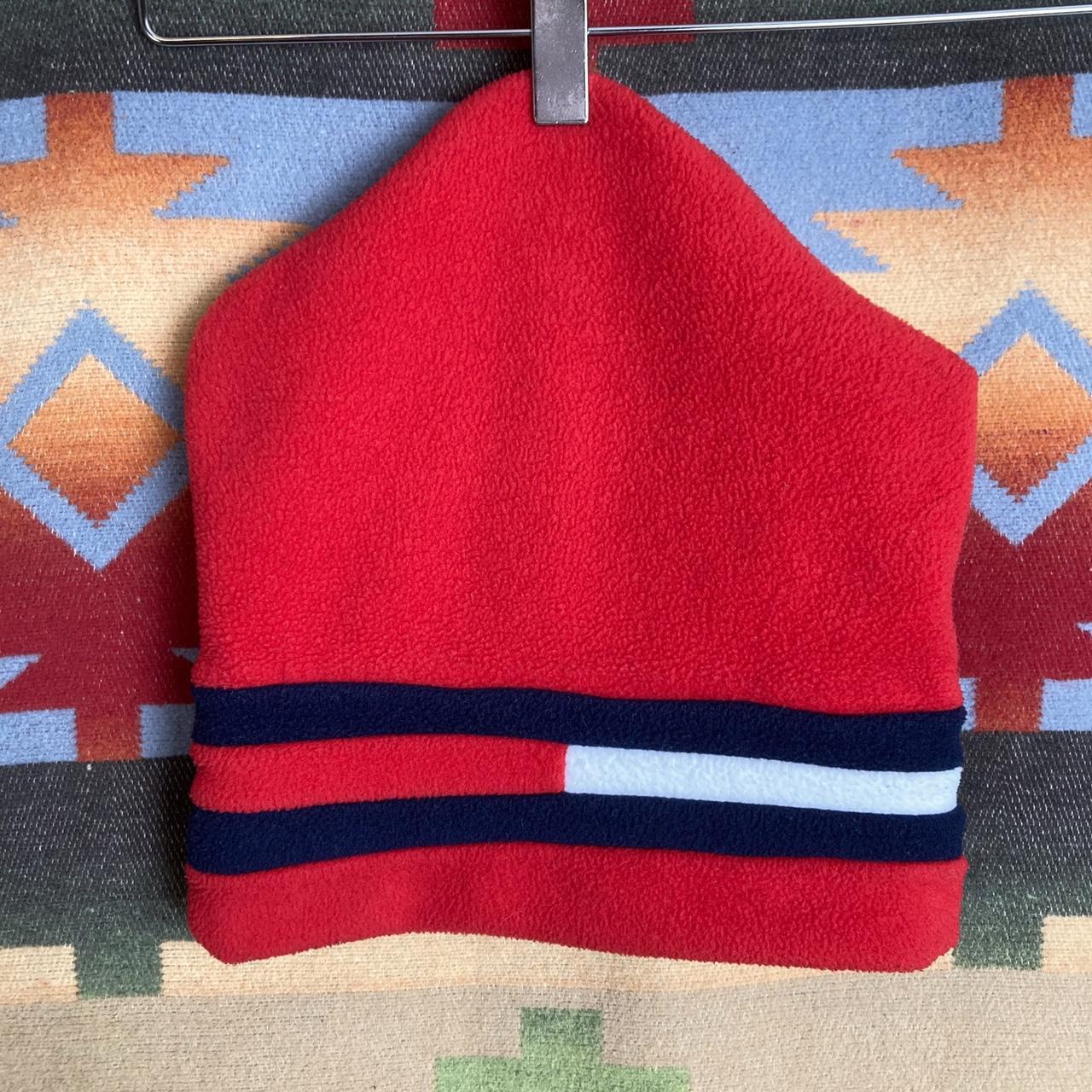 Vintage 90s Tommy Hilfiger Flag Beanie | Adult One... - Depop