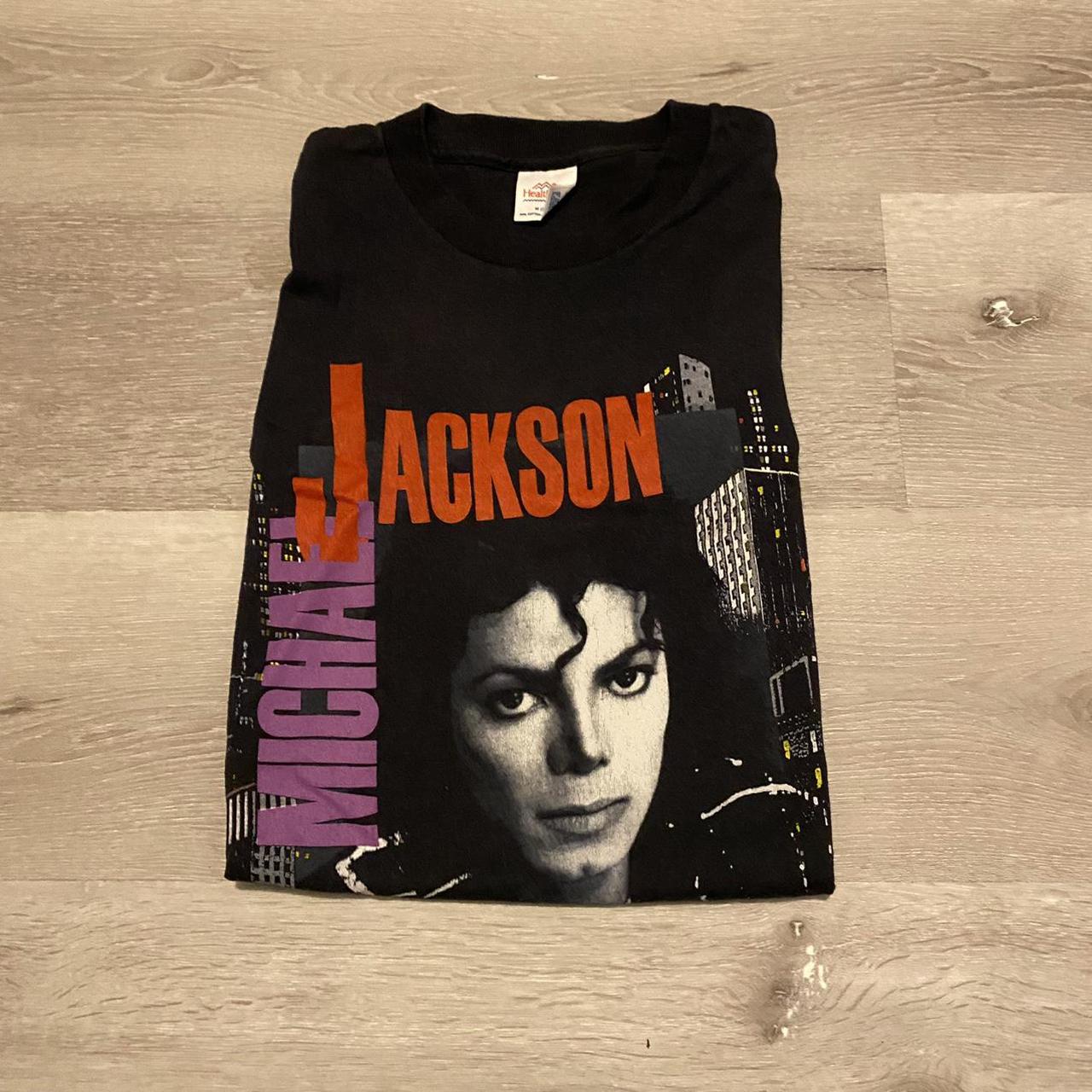 Vintage 1988 Michael Jackson BAD Tour shirt size... - Depop