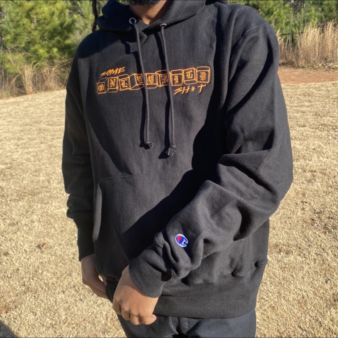 Orange and best sale black champion hoodie