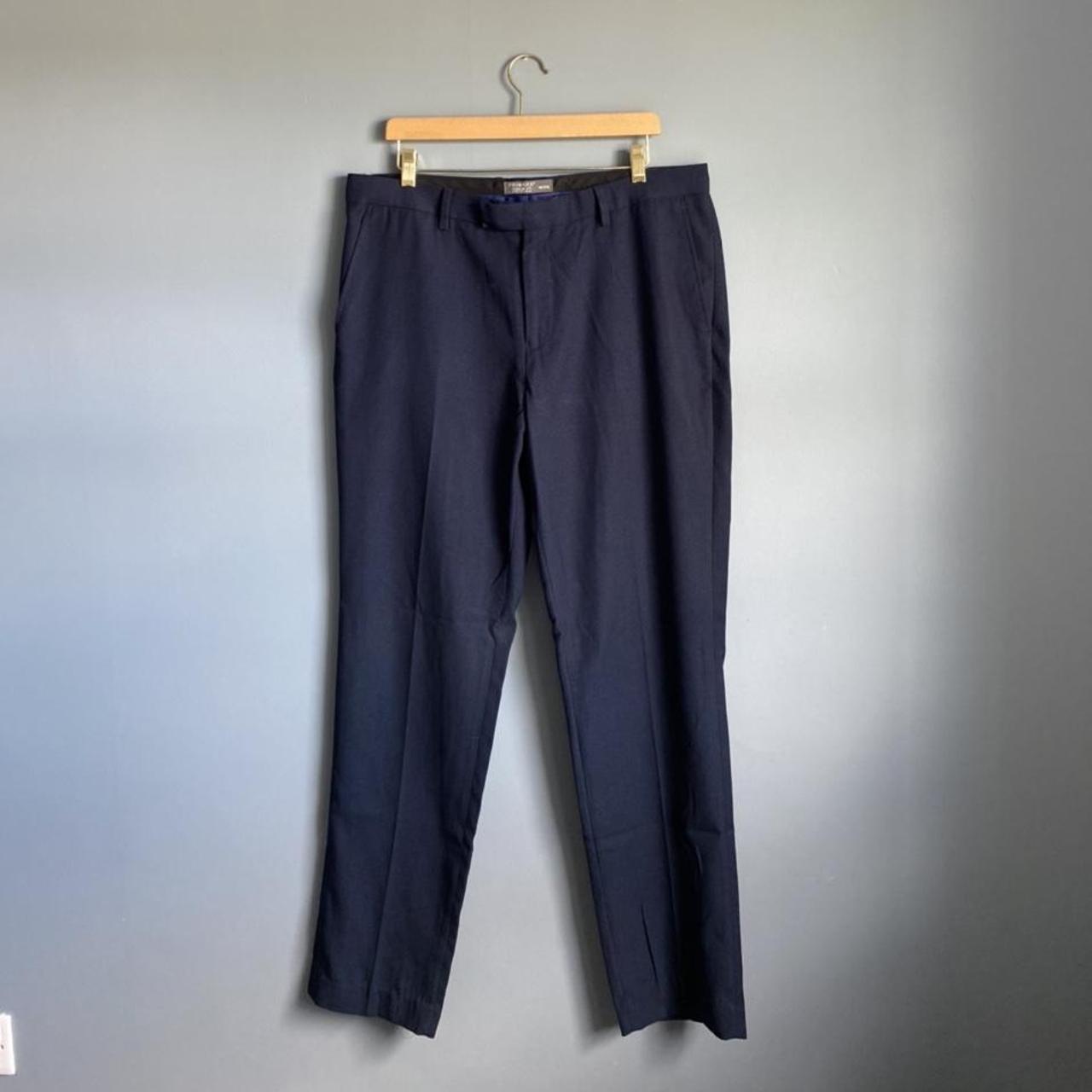 Primark Atmosphere Navy Blue Linen Trousers Adjustable Leg, Size 10. Bnwot.  | eBay