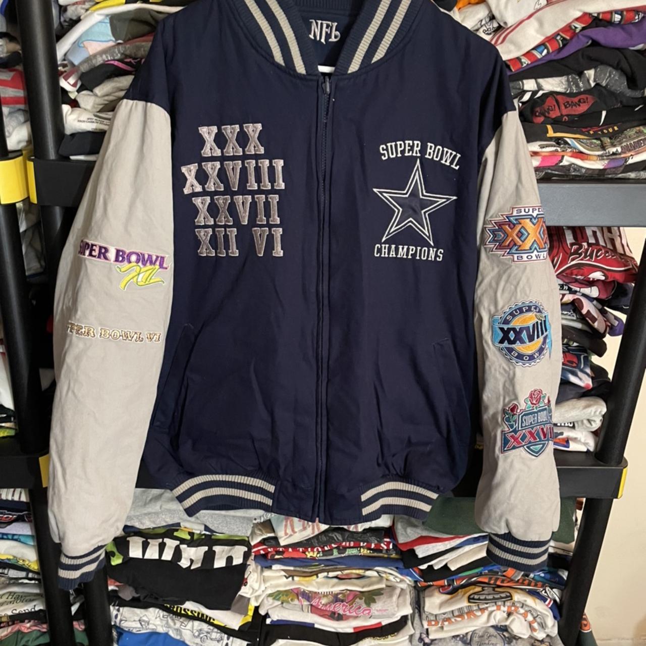 Vintage 90s reversible NFL Dallas Cowboys jacket - Depop