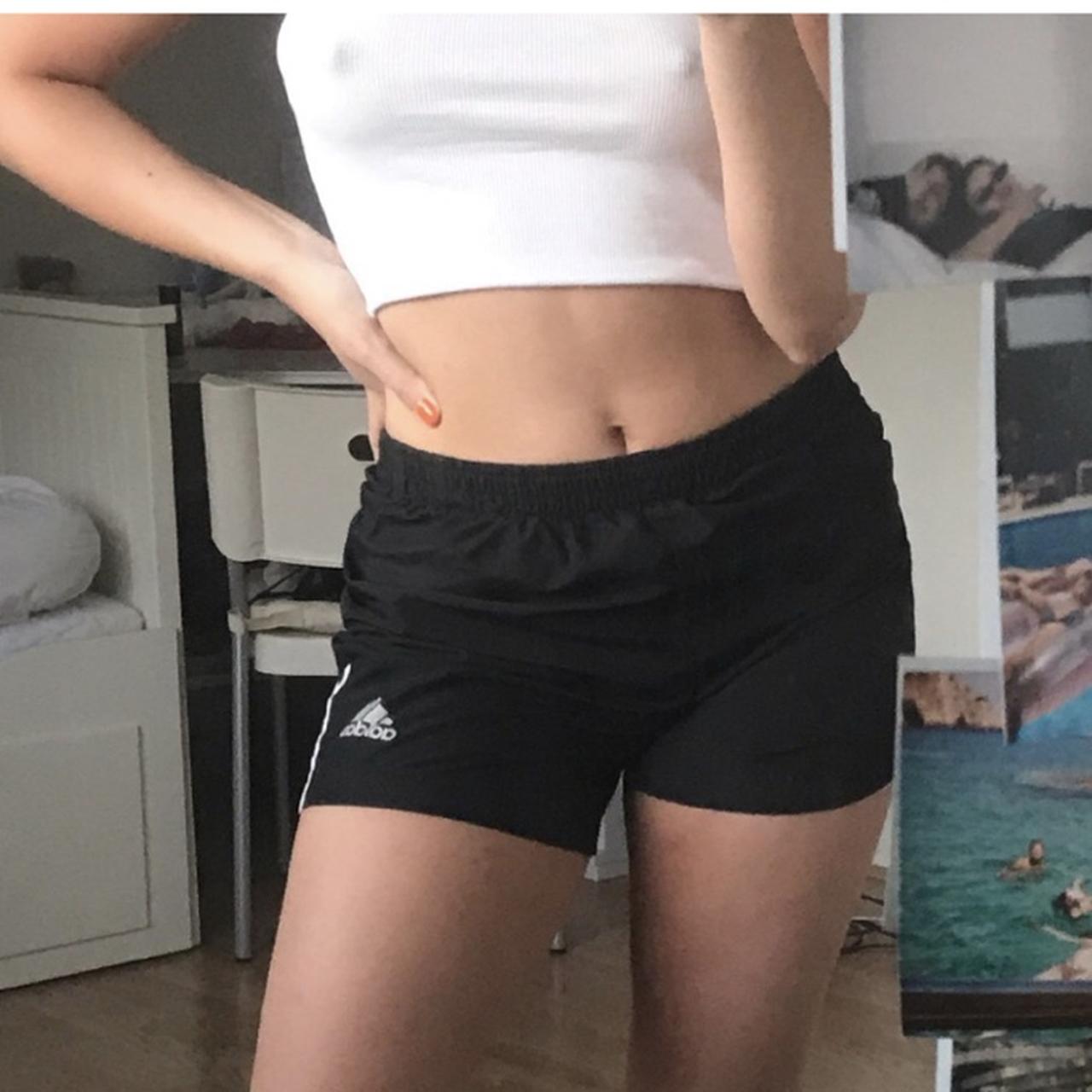 High waist adidas hot sale shorts womens