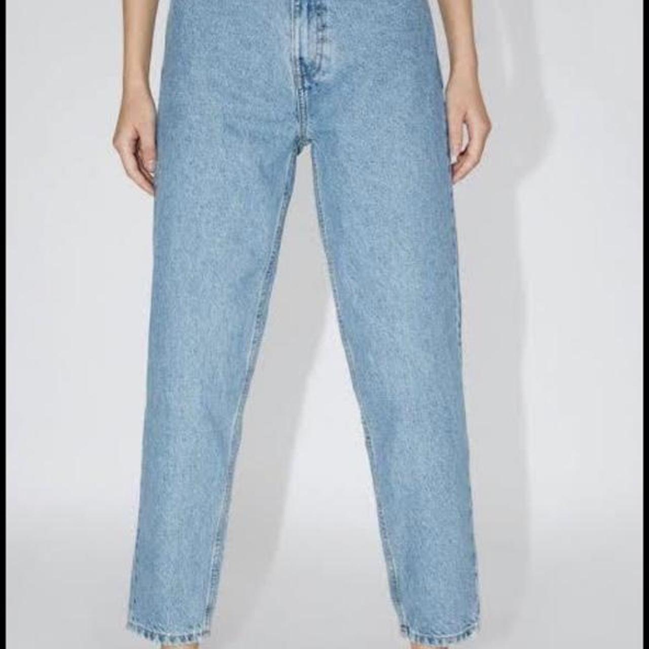 light wash mom jeans zara