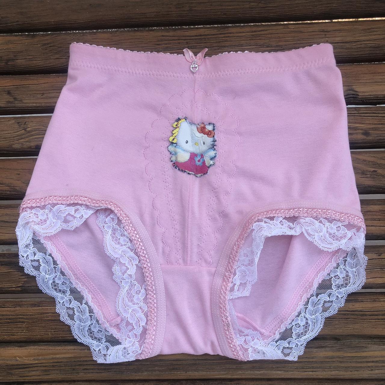 REPOP NWOT Hello Kitty Panties. Handmade. New Pink - Depop