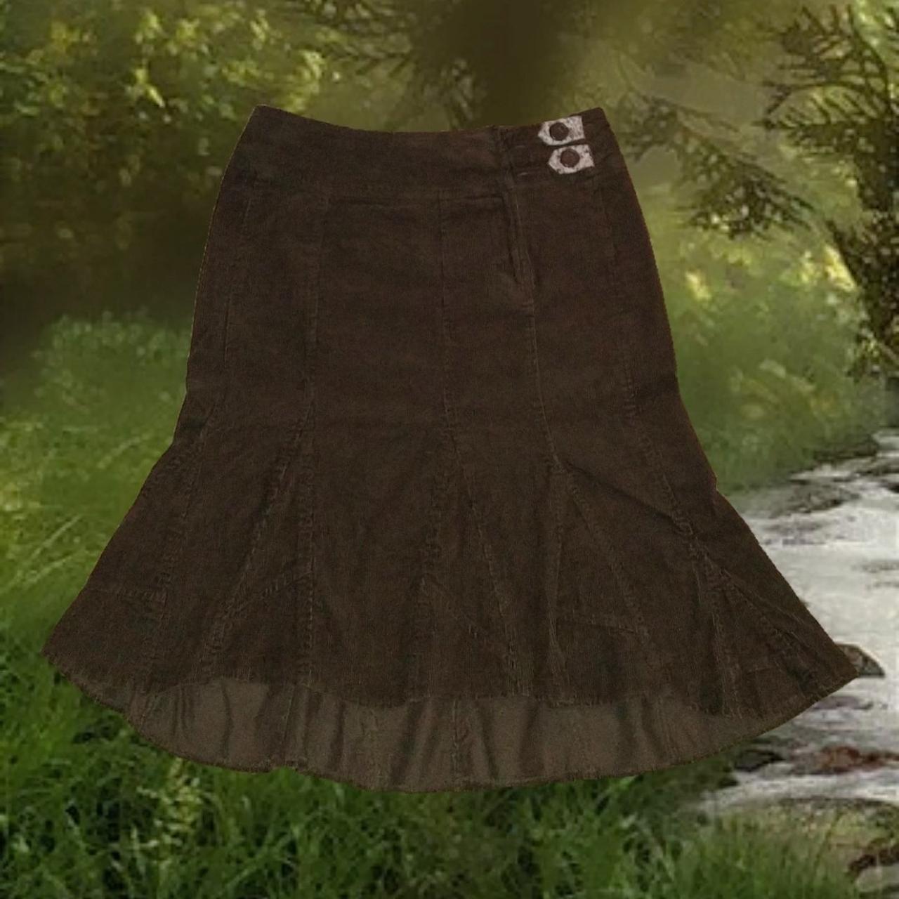 Mudd Clothing Women's Green and Khaki Skirt