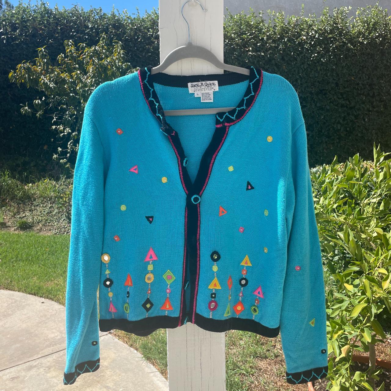 Vintage Jack B. Quick Cardigan Such a unique piece... Depop