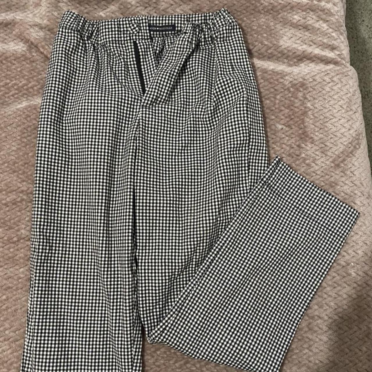 Brandy Melville gingham pants Don’t fit anymore ,... - Depop