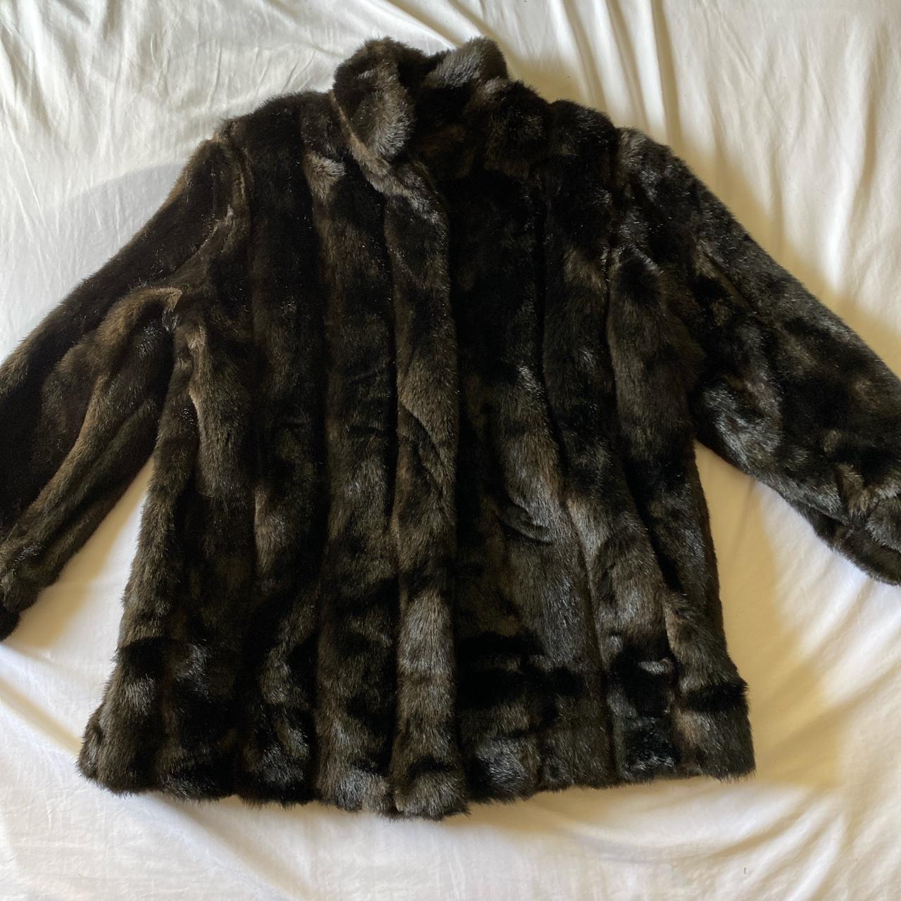 Vintage faux Fur coat with matching hat. Very warm... - Depop