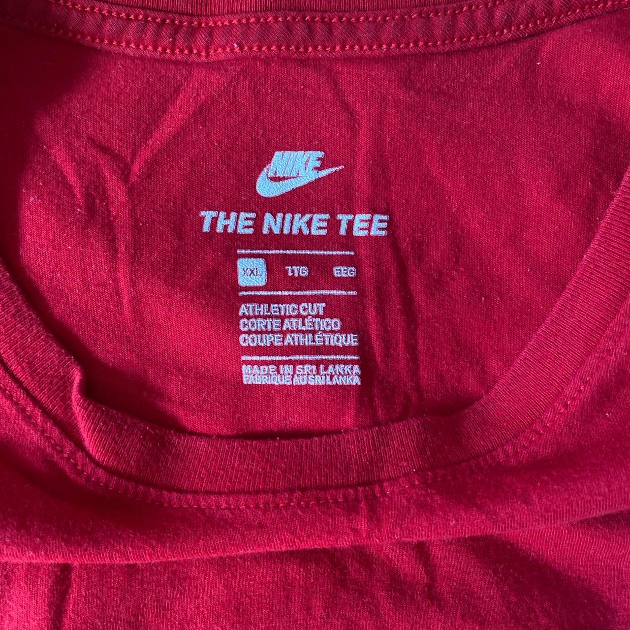 mens nike red t shirt