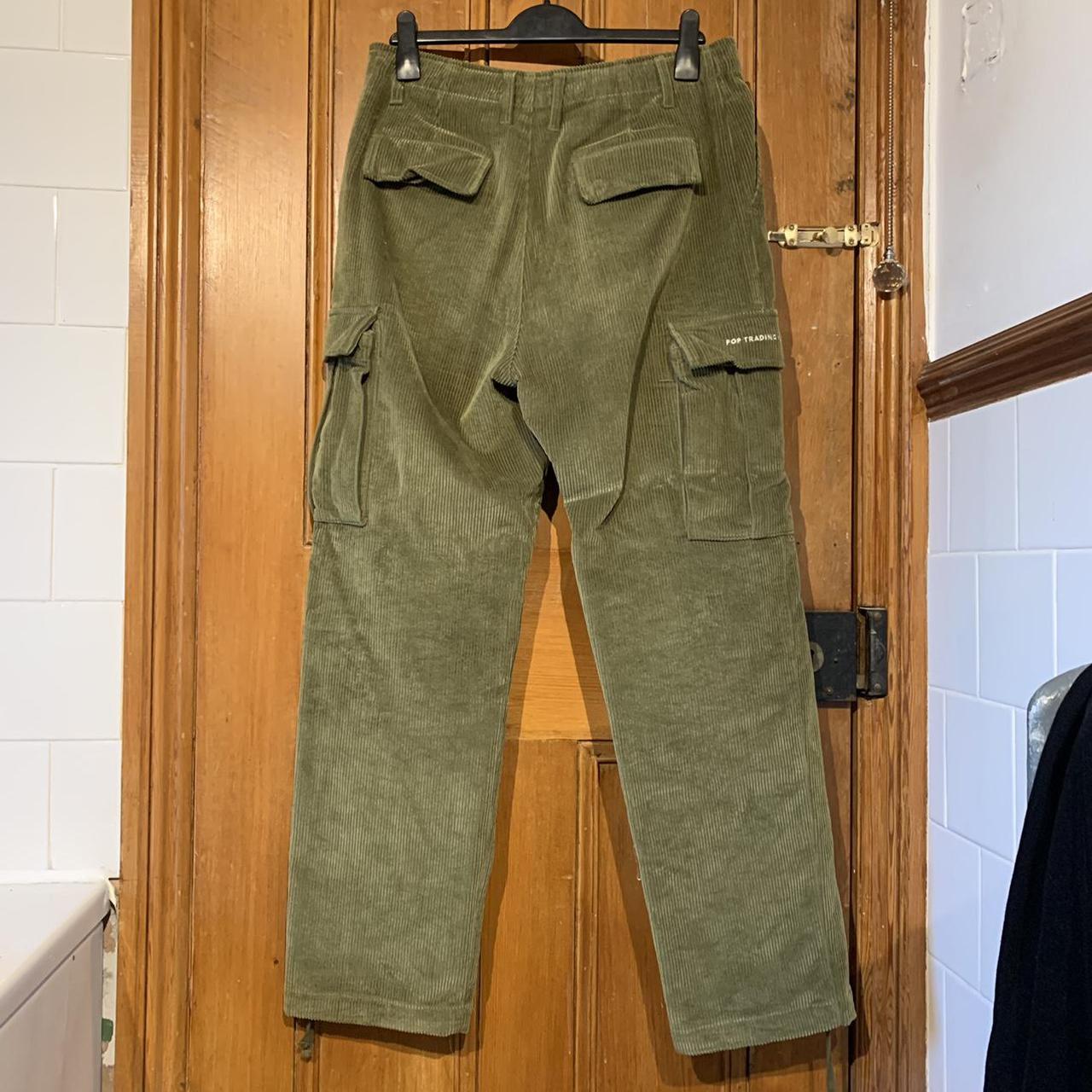Beautiful green corduroy cargo pants , Great